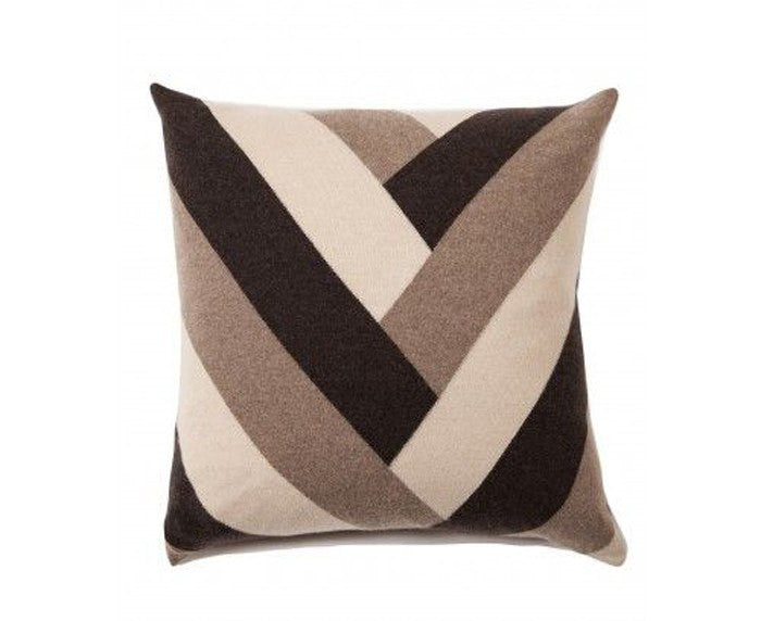 Cashmere V Pillow - Chocolate