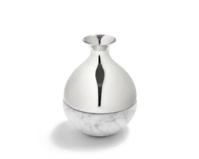 Dual Bud Vase - Carrara / Nickel | DSHOP