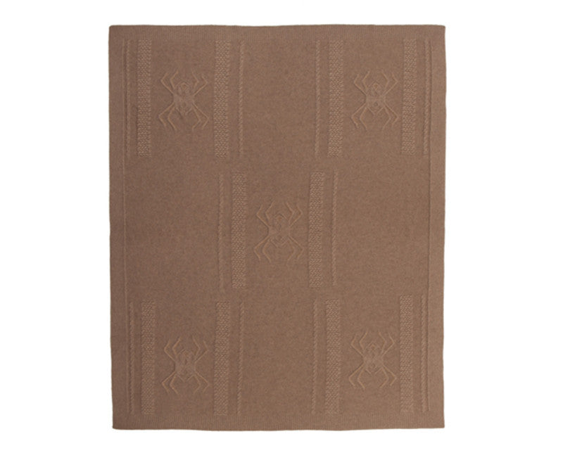 Rani Arabella Aranea Cashmere Throw - Taupe