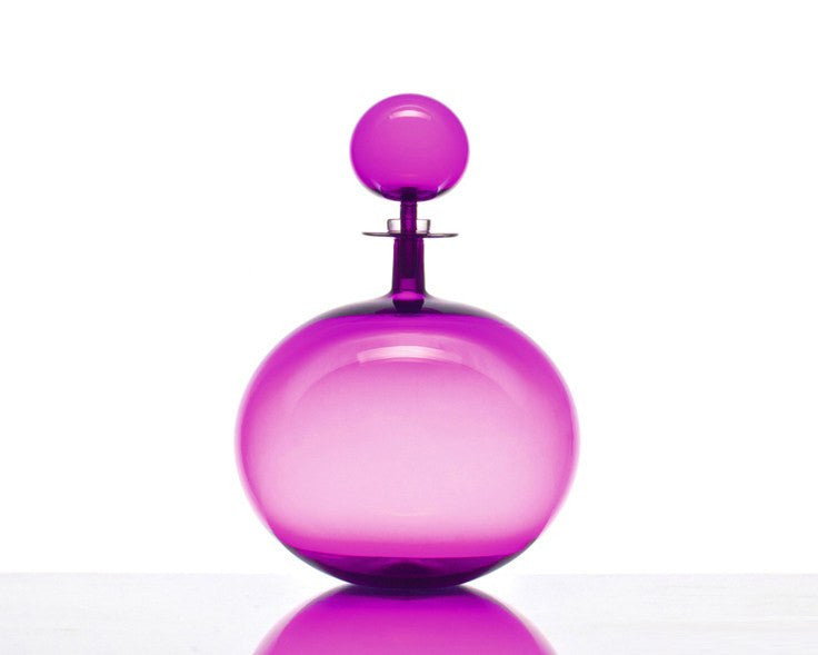 Cariati Low Round Decanter - Large - Ultra Violet