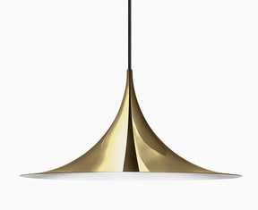 Gubi Semi Pendant Light - All Brass