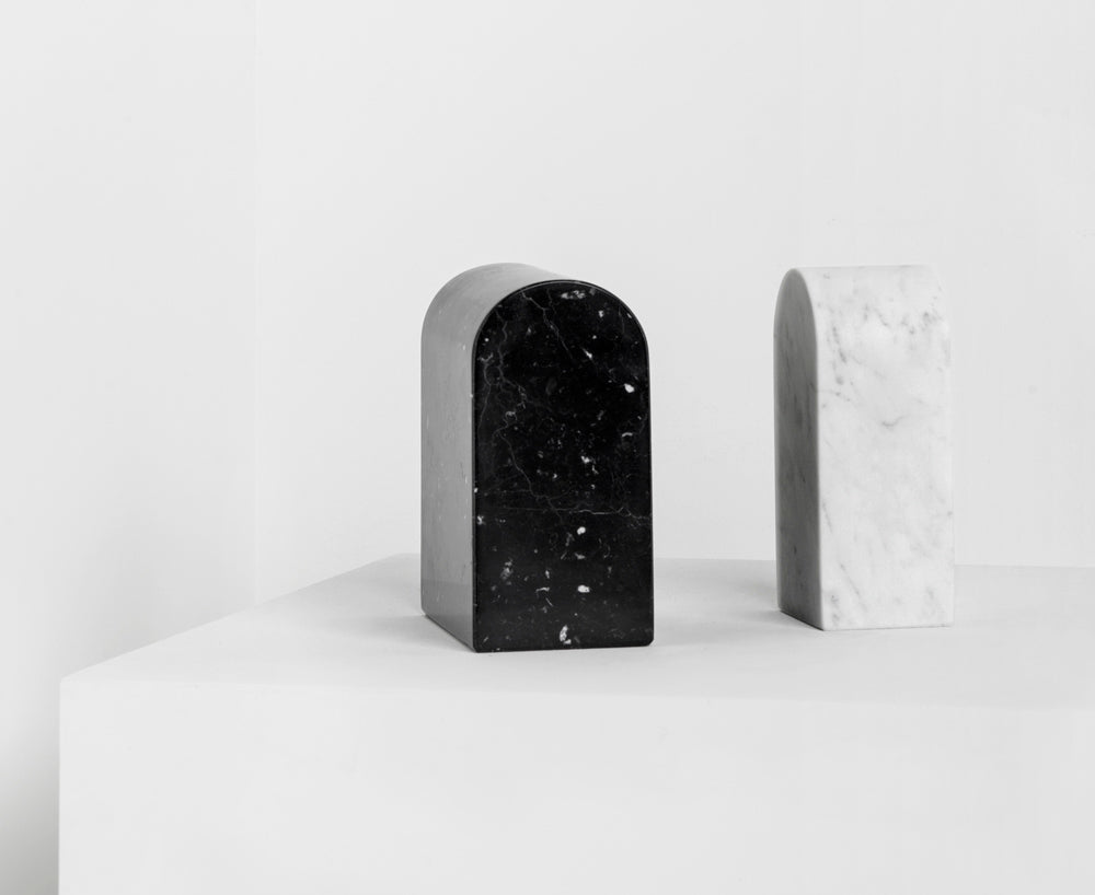 Marble Triumph Bookends by Aparentment | DSHOP