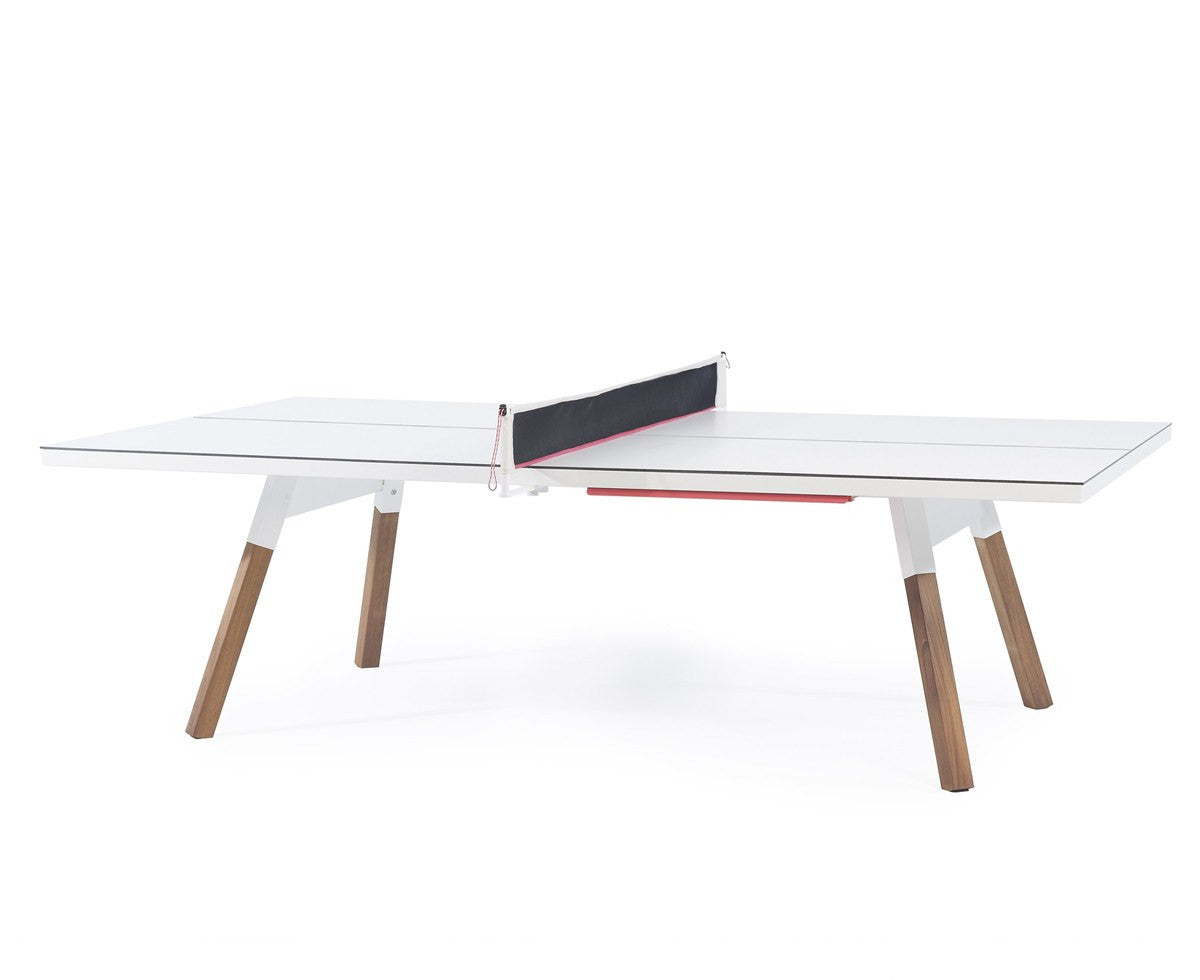 You and Me Oak Standard Modern Ping Pong Table - White by RS BARCELO –  Luxebackyard