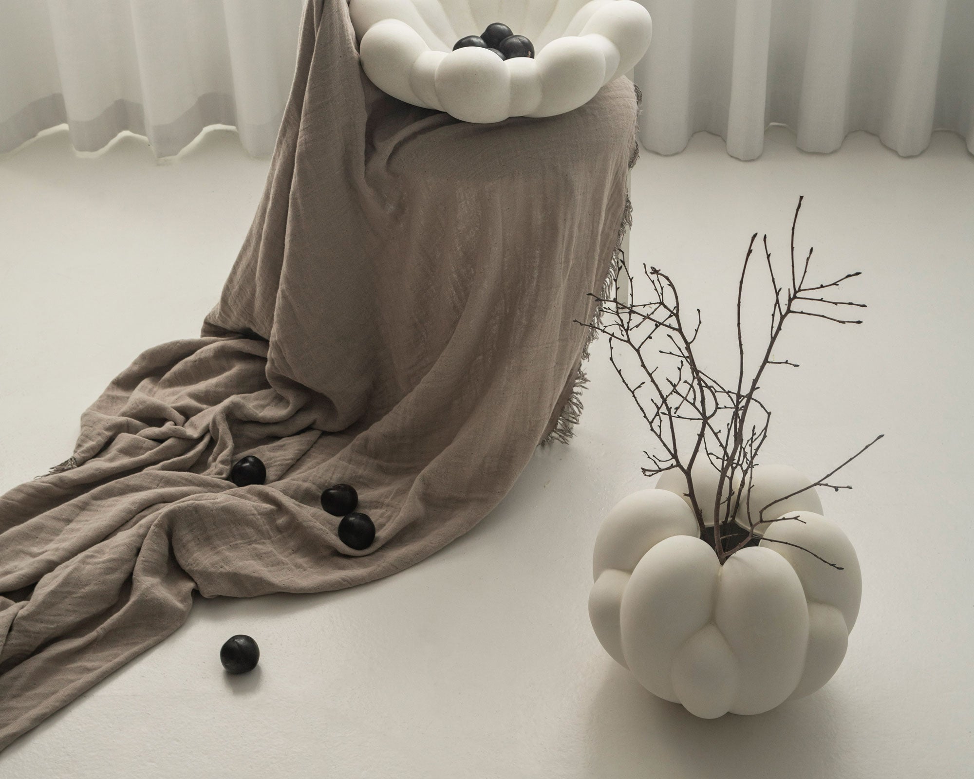 Bloom Vase - Big, Bone White Ceramic | 101 Copenhagen at DSHOP