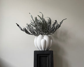 Sculptural White Ceramic Vase | DSHOP