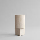 101 Copenhagen Column Table, Limestone – Minimalist Table in Beige