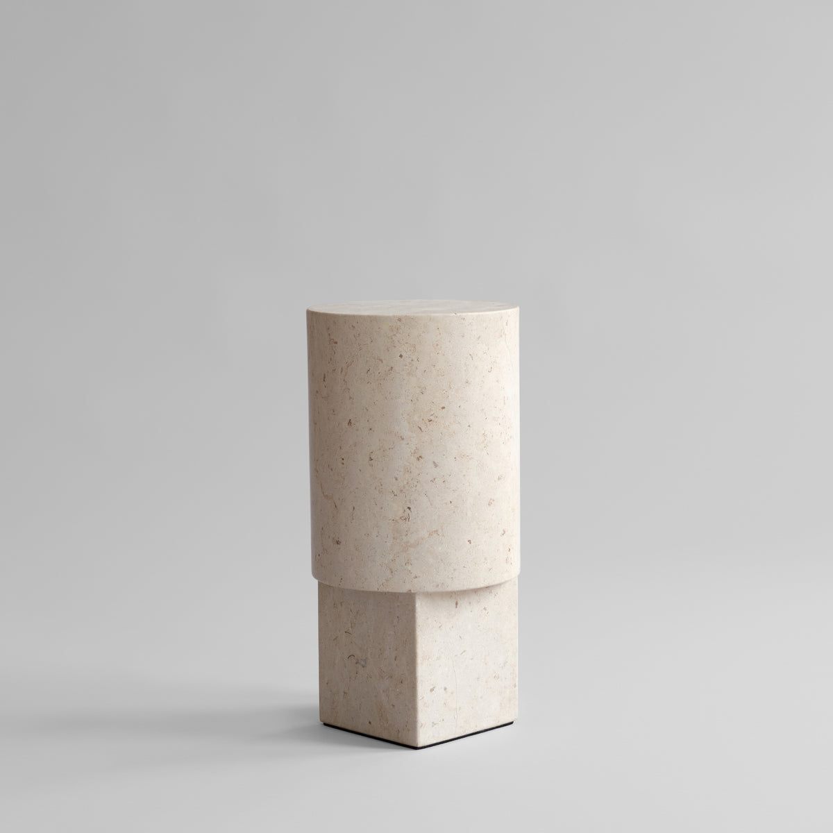 101 Copenhagen Column Table, Limestone – Minimalist Table in Beige