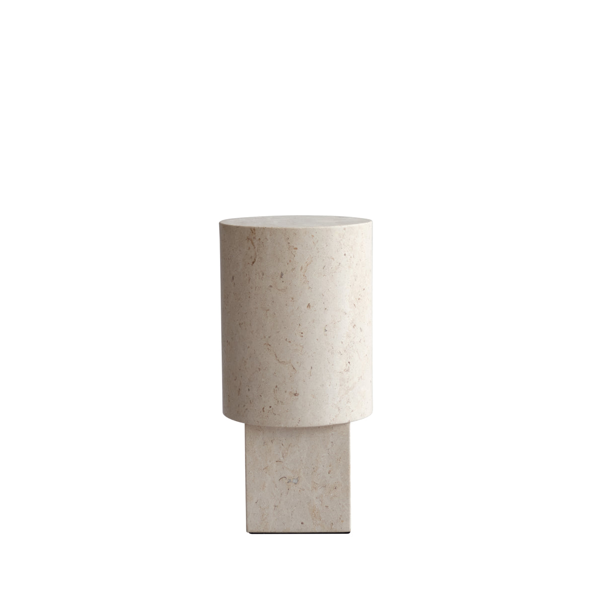 101 Copenhagen Column Table, Limestone – Luxury Table in Beige