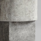 101 Copenhagen Column Table, Silver Travertine – Details