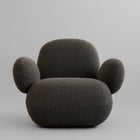 Toe Armchair Flat, Deep Taupe