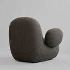 Warm Grey Boucle Lounge Chair