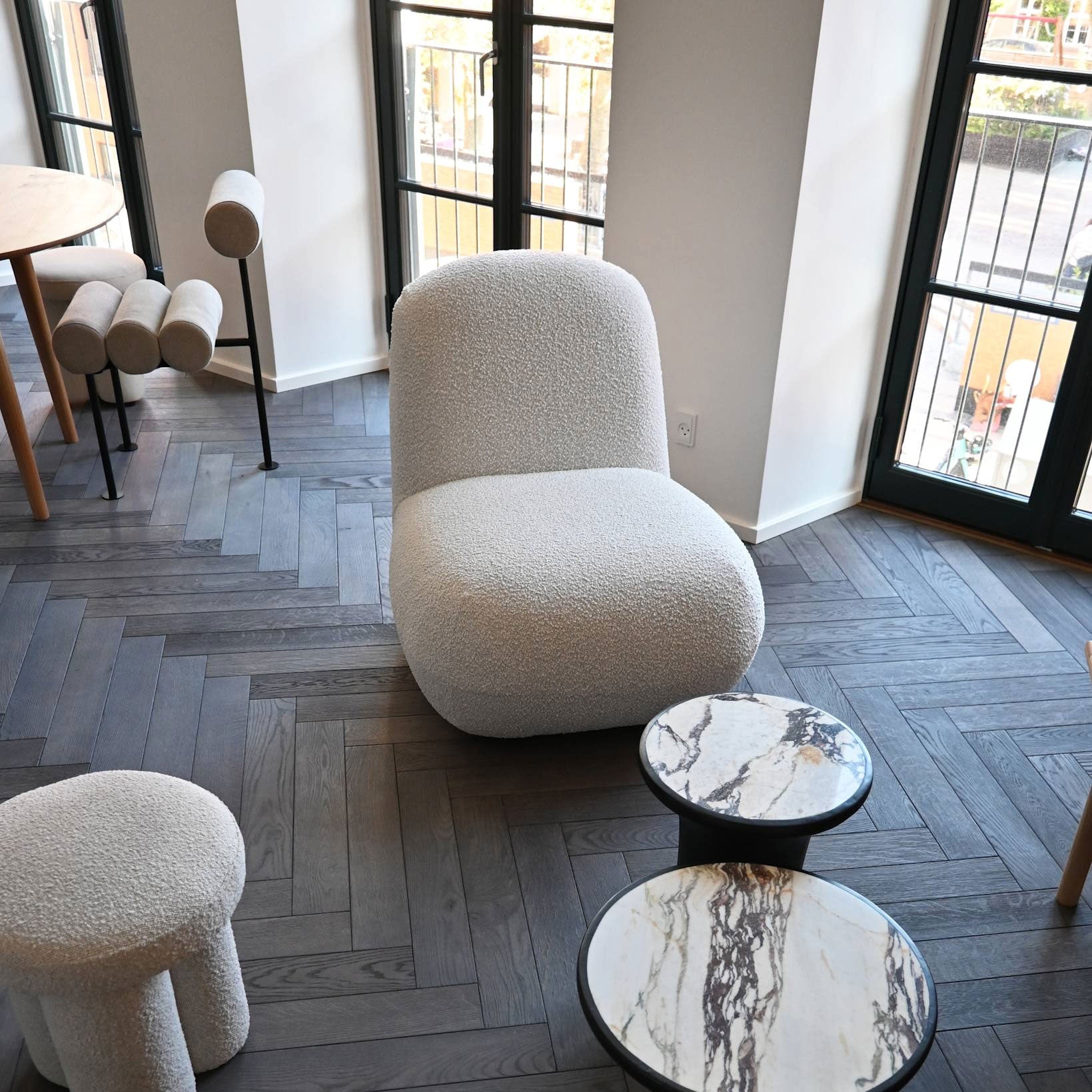 Low Rounded Lounge Chair