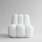 Toe Sheepskin Chair - White 