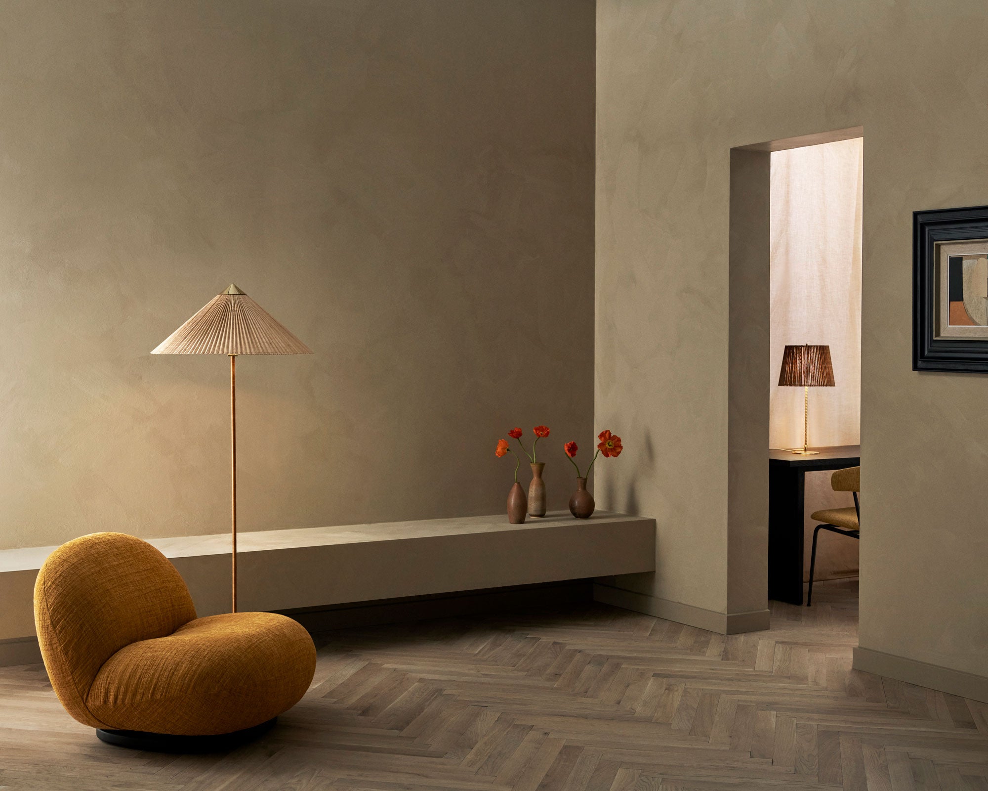 Brass & Bamboo Floor Lamp | DSHOP