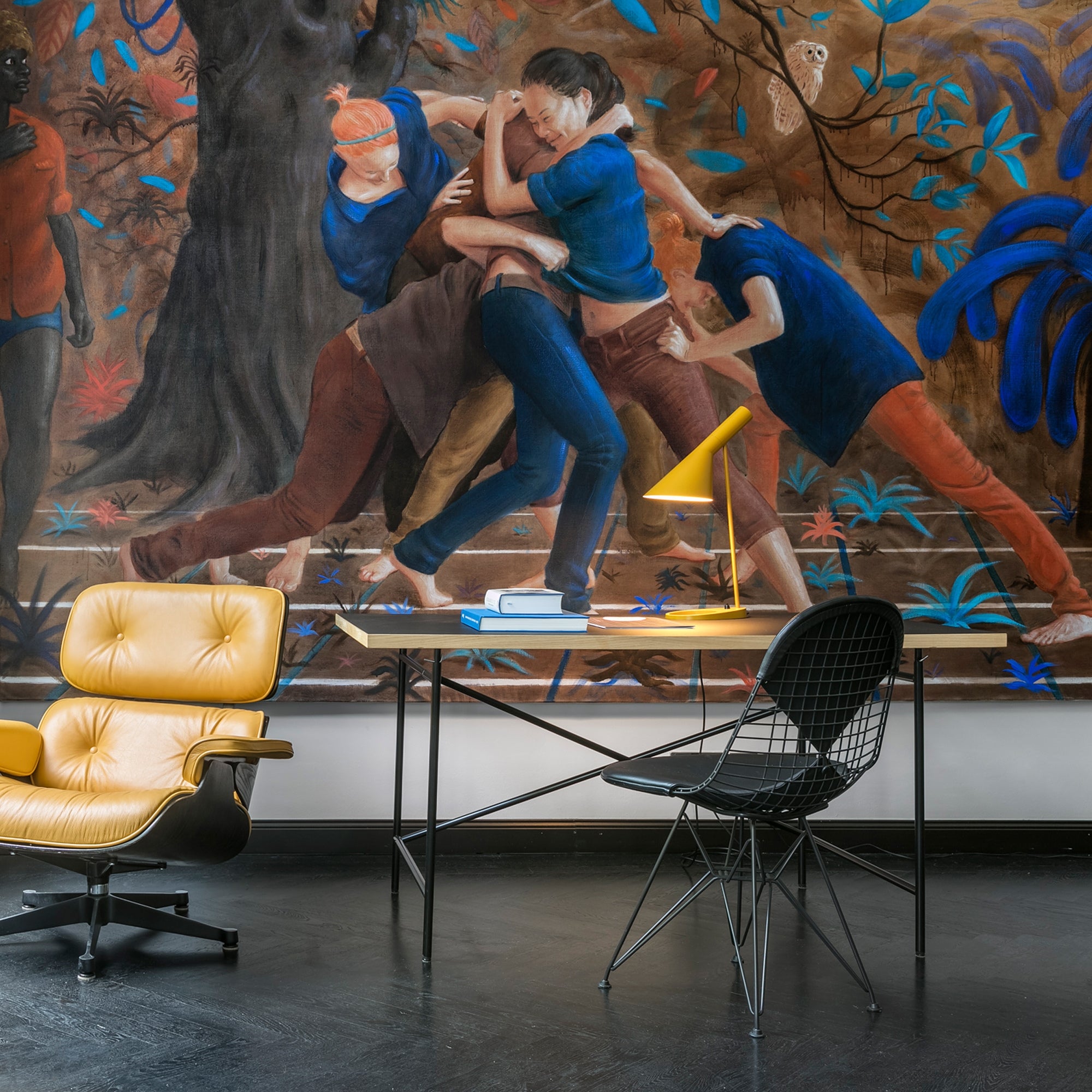 Warm Yellow AJ Table Lamp