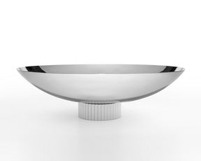 Striations Fruit Bowl Silver