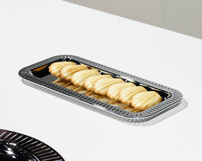 Striations Serving Tray Silver