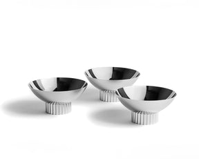 Striations Trio Bowl Set Silver | DSHOP