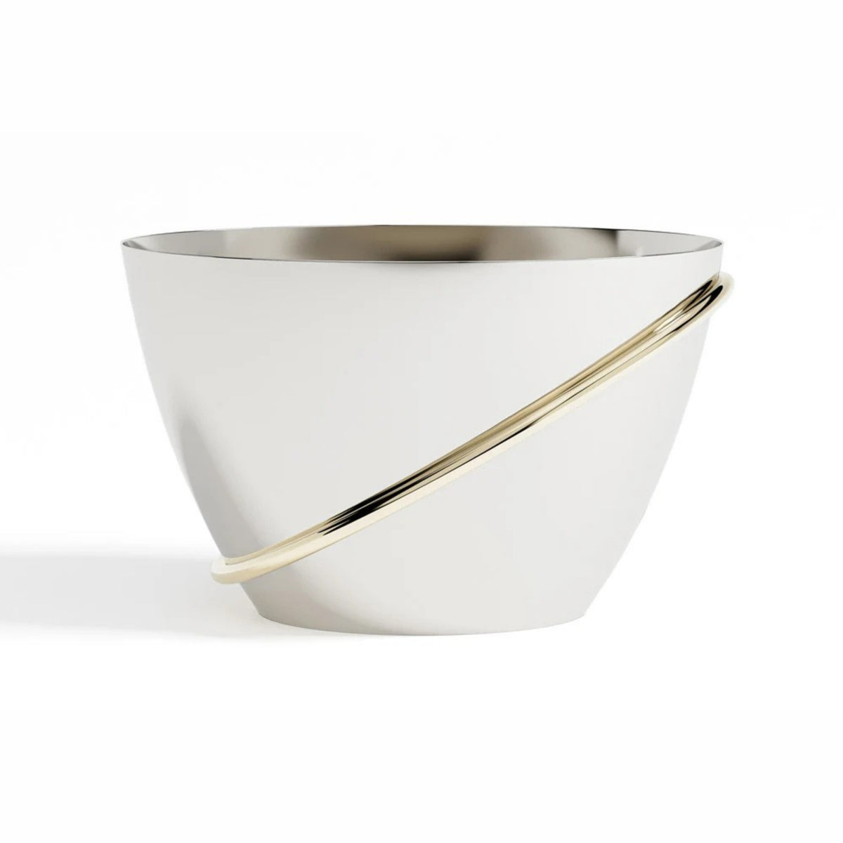 Anna New York Ring Champagne Bucket in Stainless Steel and Brass