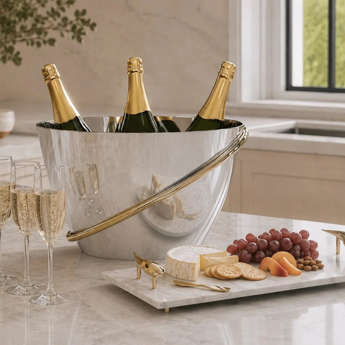 Anna New York Ring Champagne Bucket – Elegant Champagne Bucket
