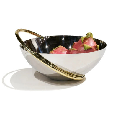 Anna New York Ring Fruit Bowl – Stainless Steel and Brass Bowl
