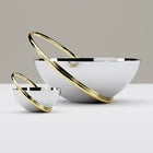 Anna New York Ring Nut and Fruit Bowl in Stainless Steel and Brass