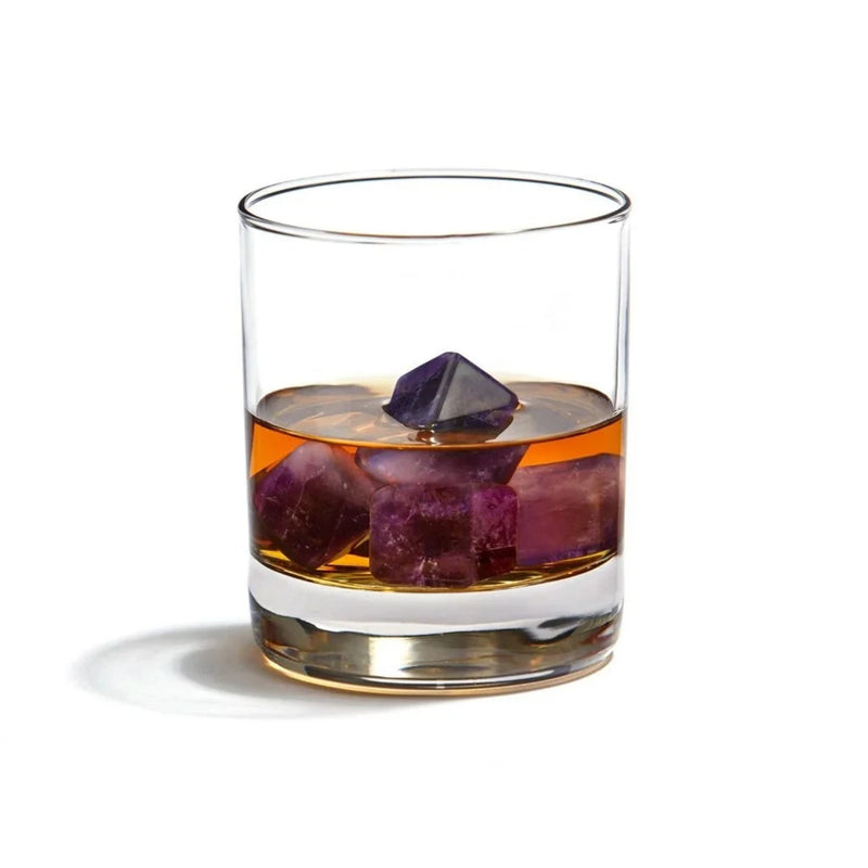 Anna New York Vida Whisky Gems – Luxury Chilling Cubes in Amethyst