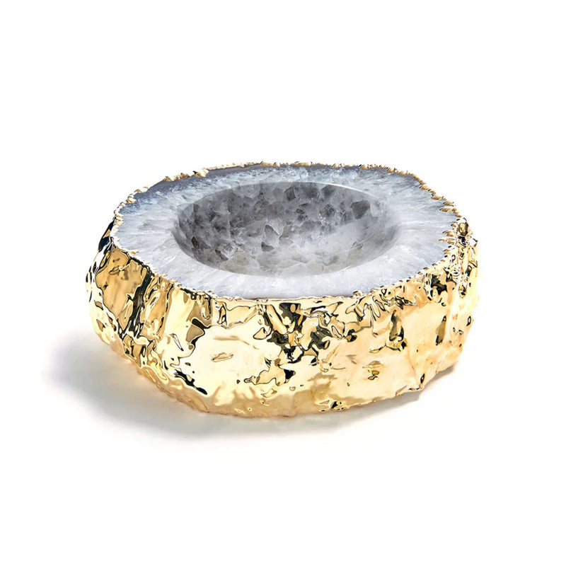 Cascita Bowl - Natural Agate and 24k Gold | DSHOP