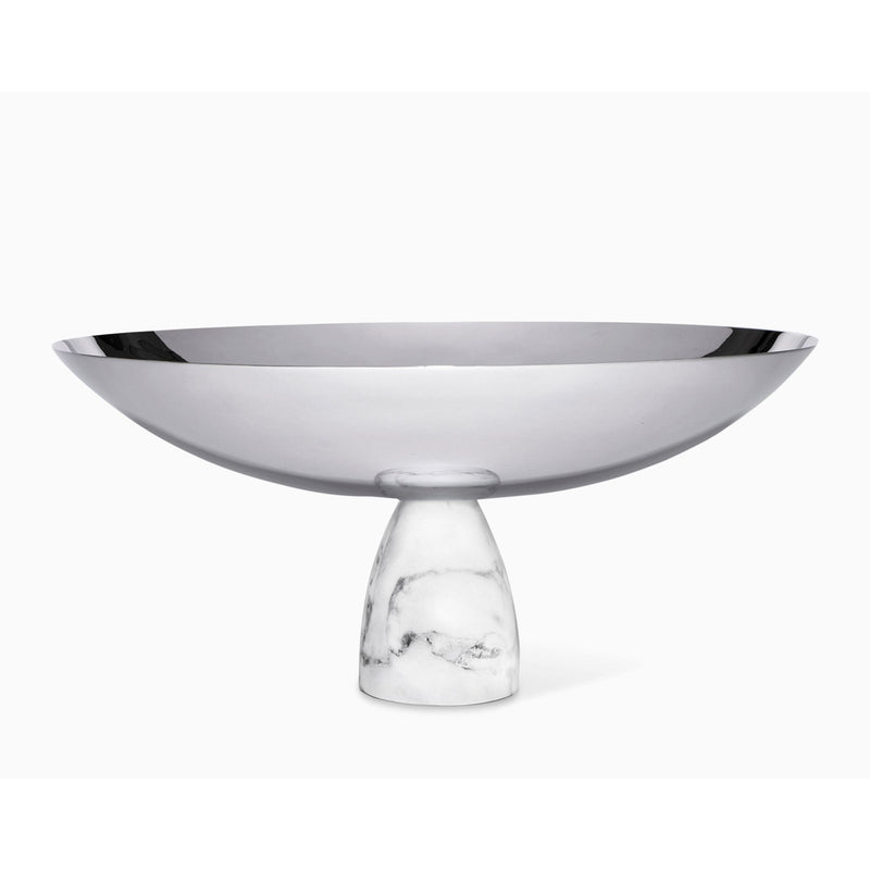 Coluna Carrara Marble & Silver Fruite Bowl | DSHOP