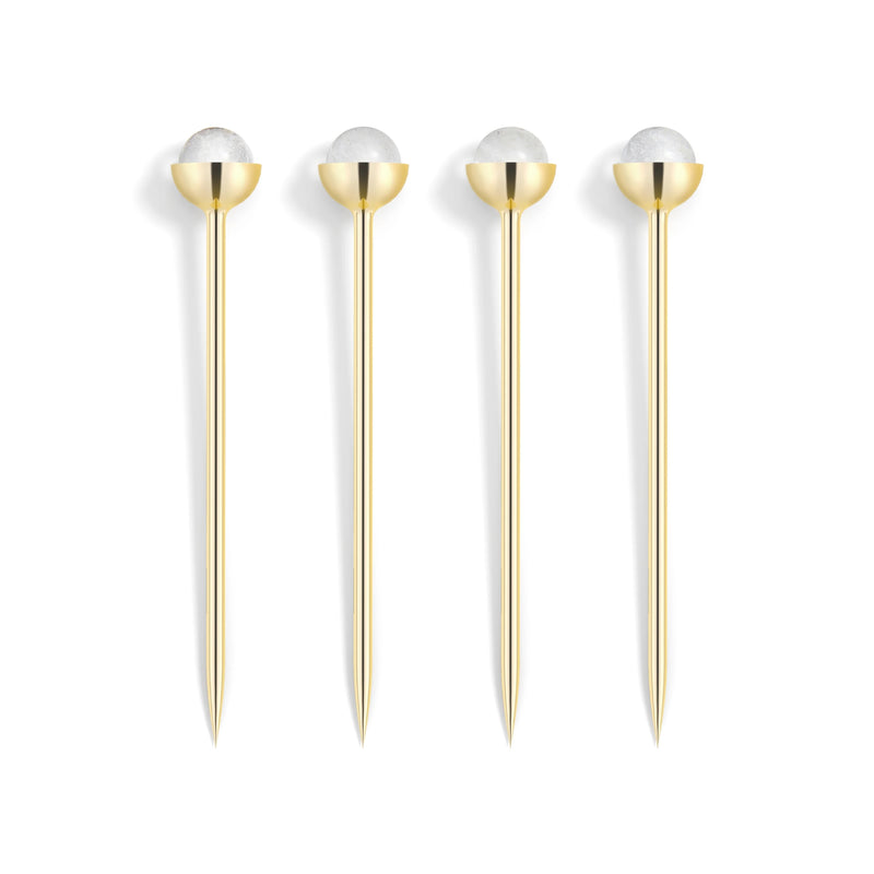 Hospitality Cocktail Picks in Gold & Crystal | DSHOP