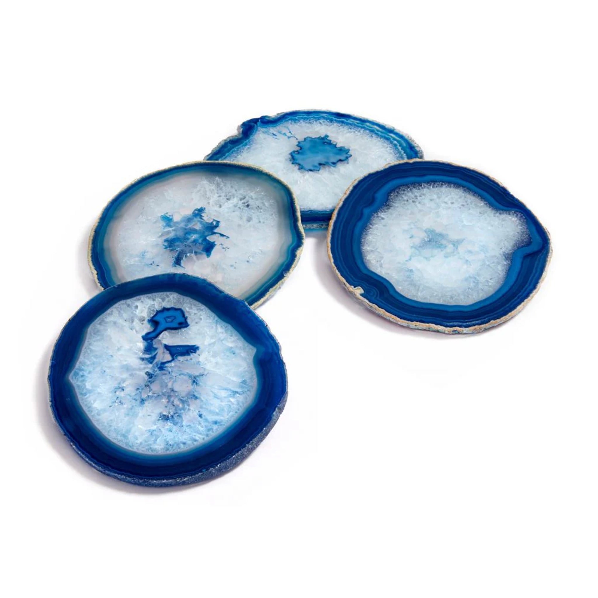 Pedra Gemstone Agate Coasters - Azure | DSHOP