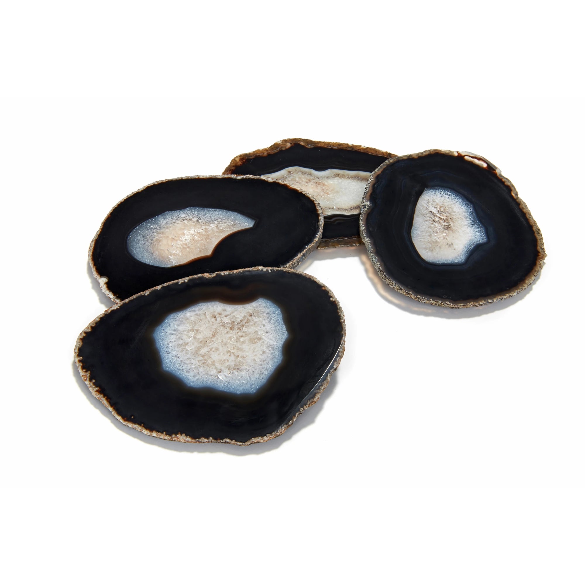 Pedra Gemstone Agate Coasters - Midnight | DSHOP
