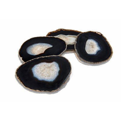 Pedra Gemstone Agate Coasters - Midnight | DSHOP