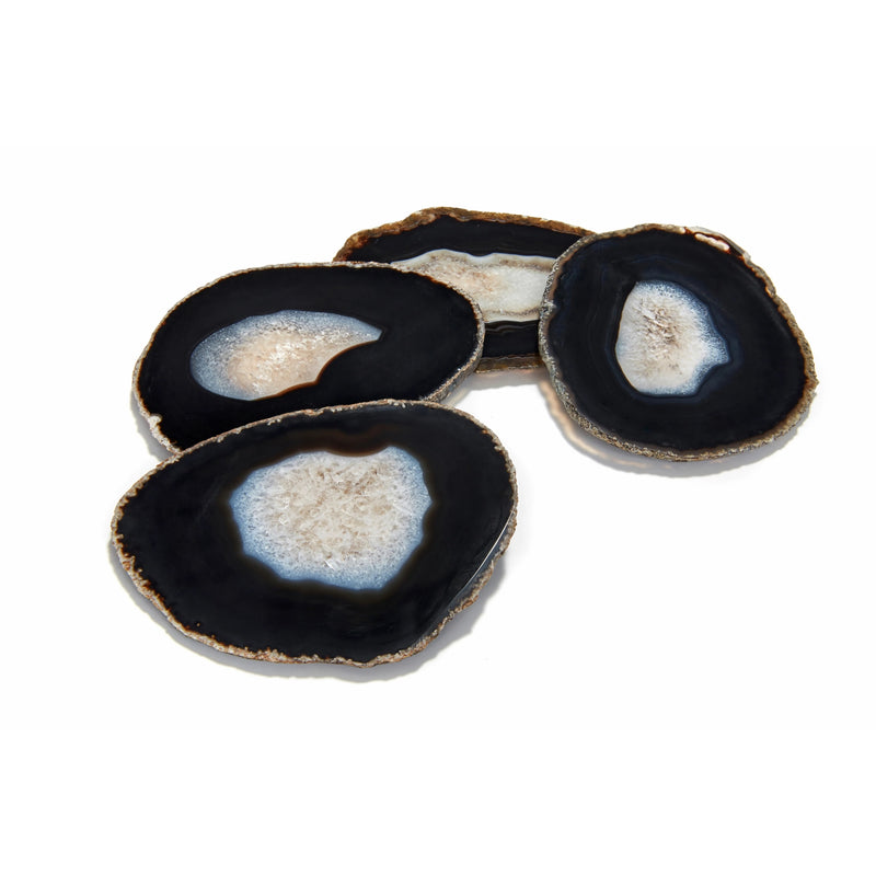 Pedra Gemstone Agate Coasters - Midnight | DSHOP