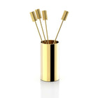 Striations Cocktail Picks in Holder | DSHOP