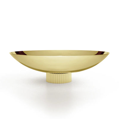 Striations Fruit Bowl Gold | DSHOP