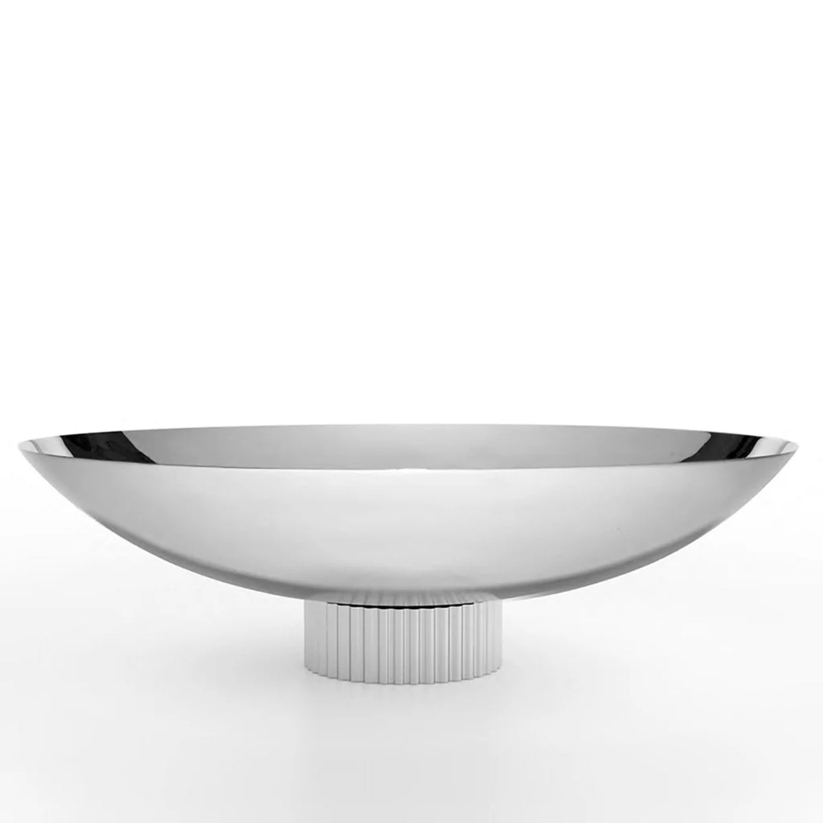 Striations Fruit Bowl Silver | DSHOP