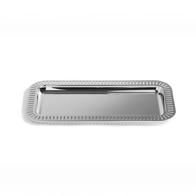 Striations Serving Tray Silver | DSHOP
