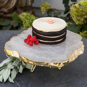 Crystal & Gold Cake Stand