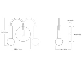 Arch Wall Sconce Dimensions | DSHOP
