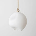 Avram Rusu Large Leidyi Pendant – Handblown Glass Pendant in White