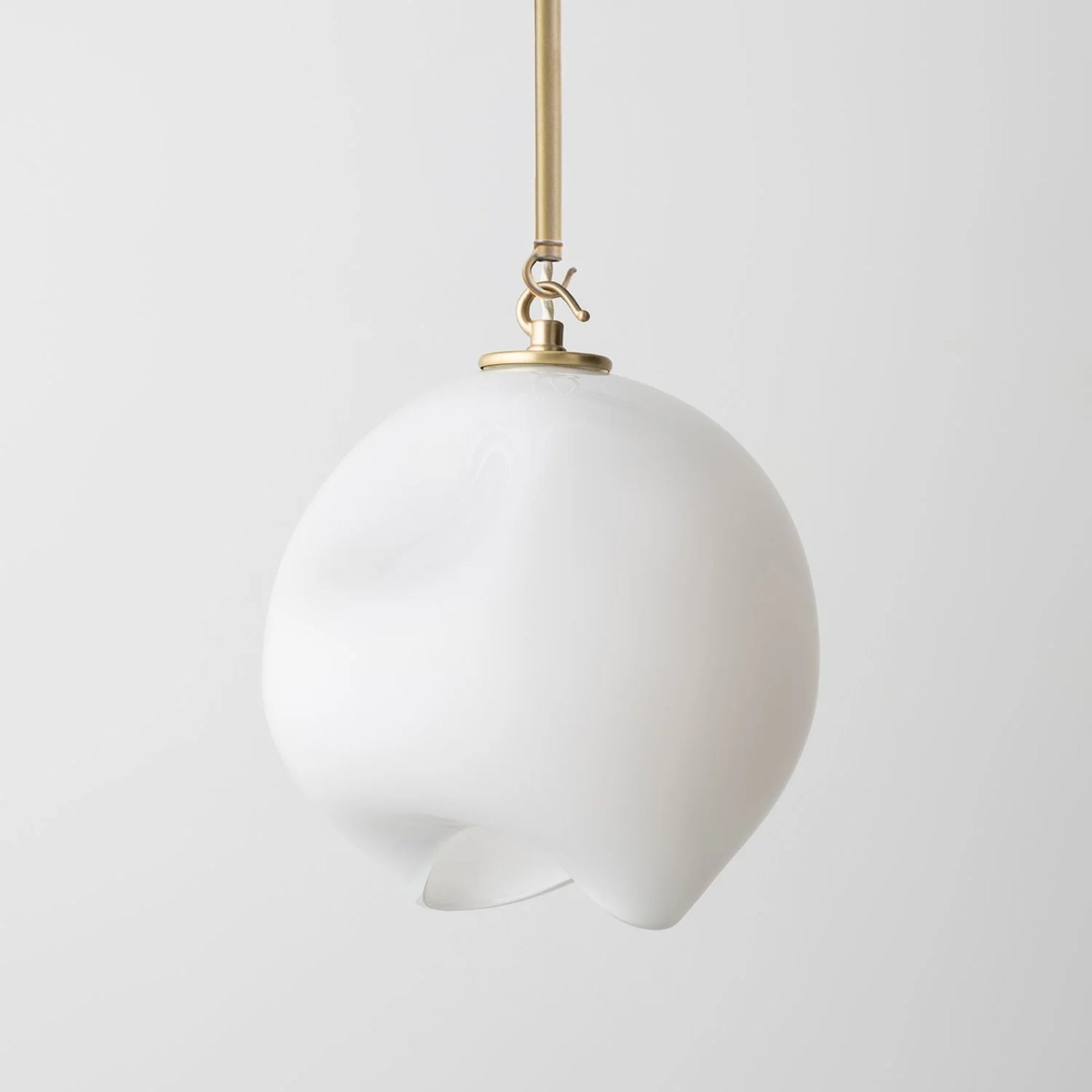 Avram Rusu Large Leidyi Pendant – Handblown Glass Pendant in White