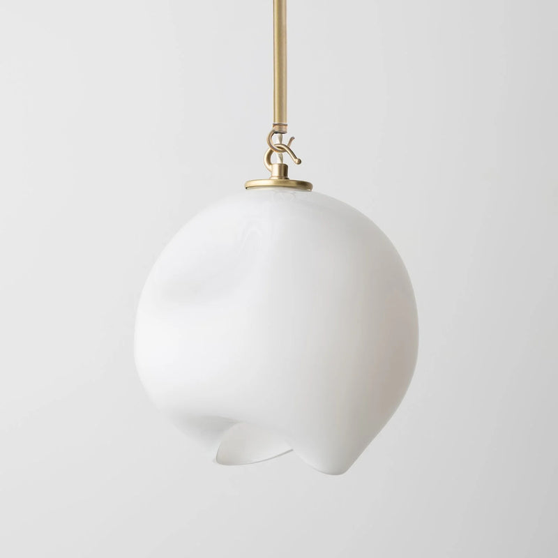 Avram Rusu Large Leidyi Pendant – Handblown Glass Pendant in White