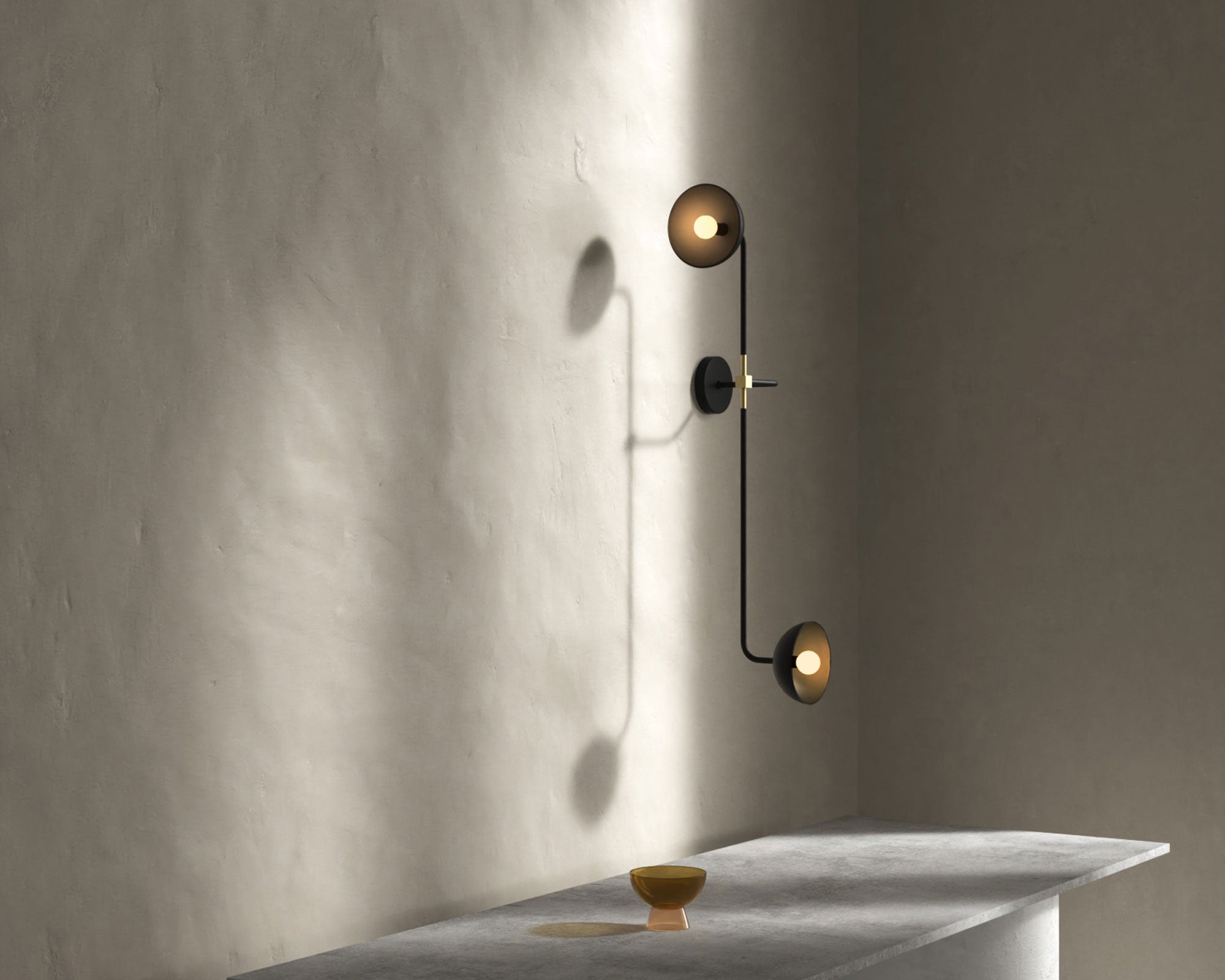 Back & Brass Modern Sconce | DSHOP