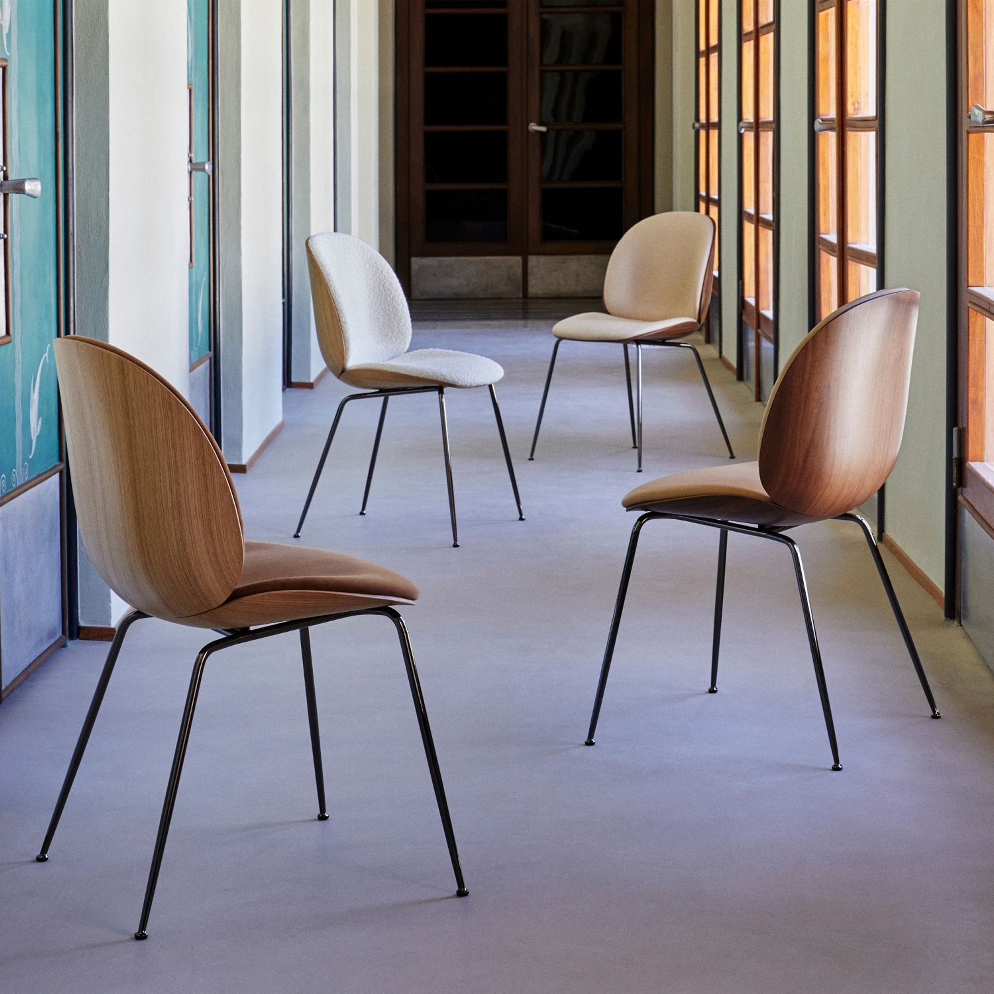Gubi Beetle Dining Chair 3D Veneer - Walnut by GamFratesi | DSHOP