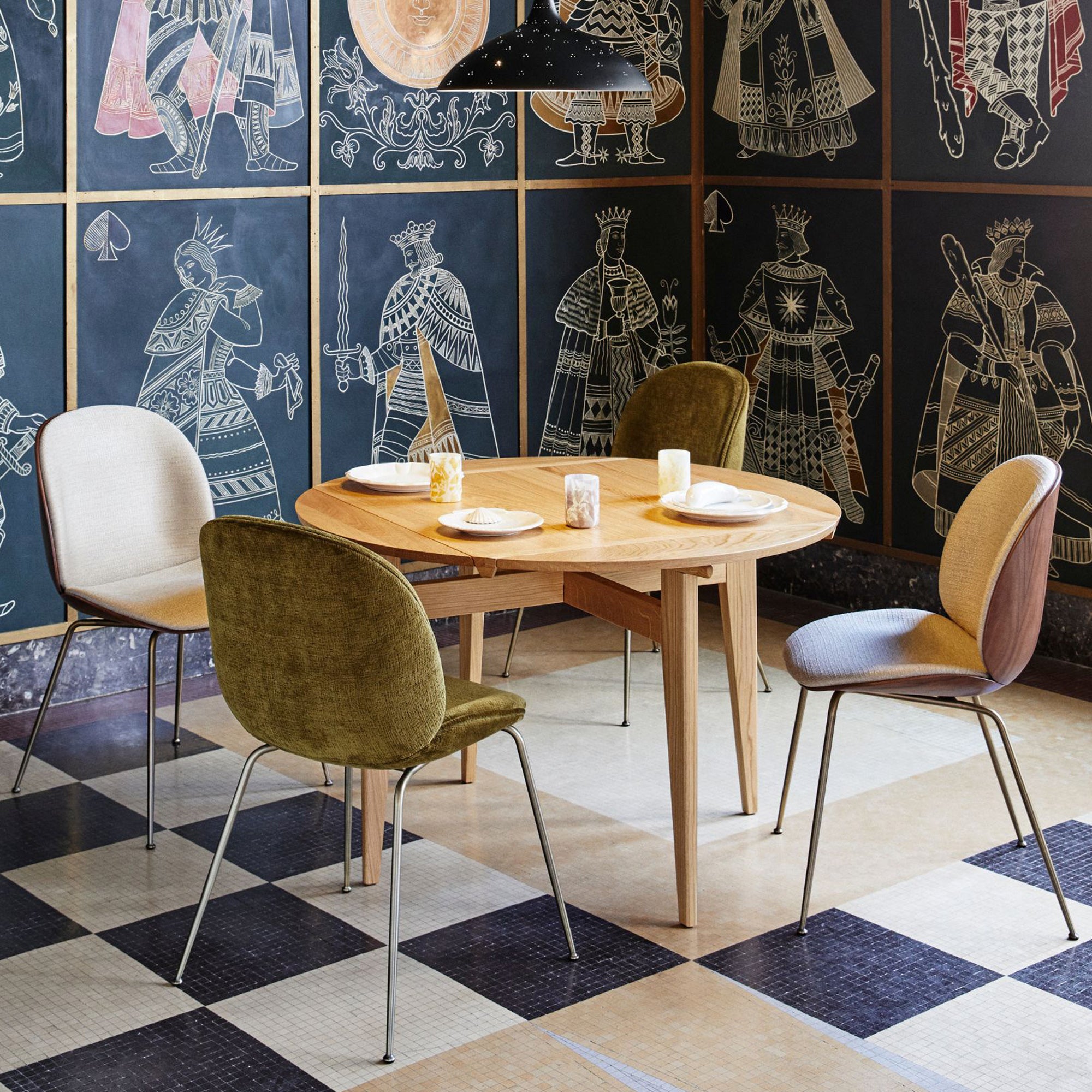 Gubi Beetle Dining Chair 3D Veneer - Walnut by GamFratesi | DSHOP