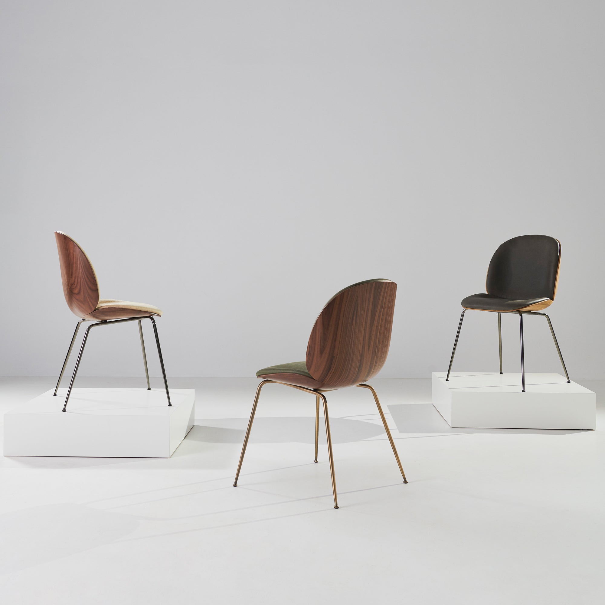 Beetle Dining Chair 3D Veneer - Walnut