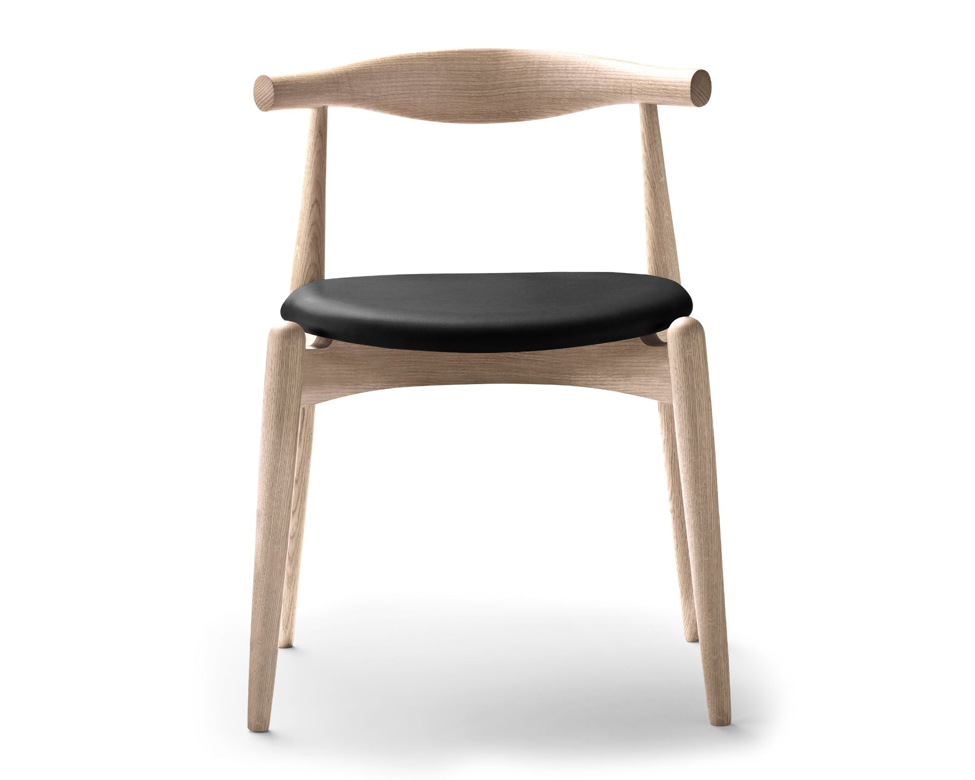 Oak Soap Dining Chair With Leather Seat | DSHOP