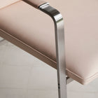 Stainless Steel & Leather Chair