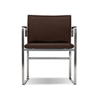 Stainless Steel & Leather Chair